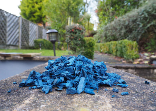 Blue Rubber Chippings Coming Soon - Safer Surfacing