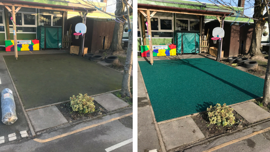 Creating a safer playground surface for a local primary school