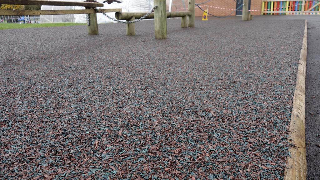 Rubber Mulch Blue - Safer Surfacing